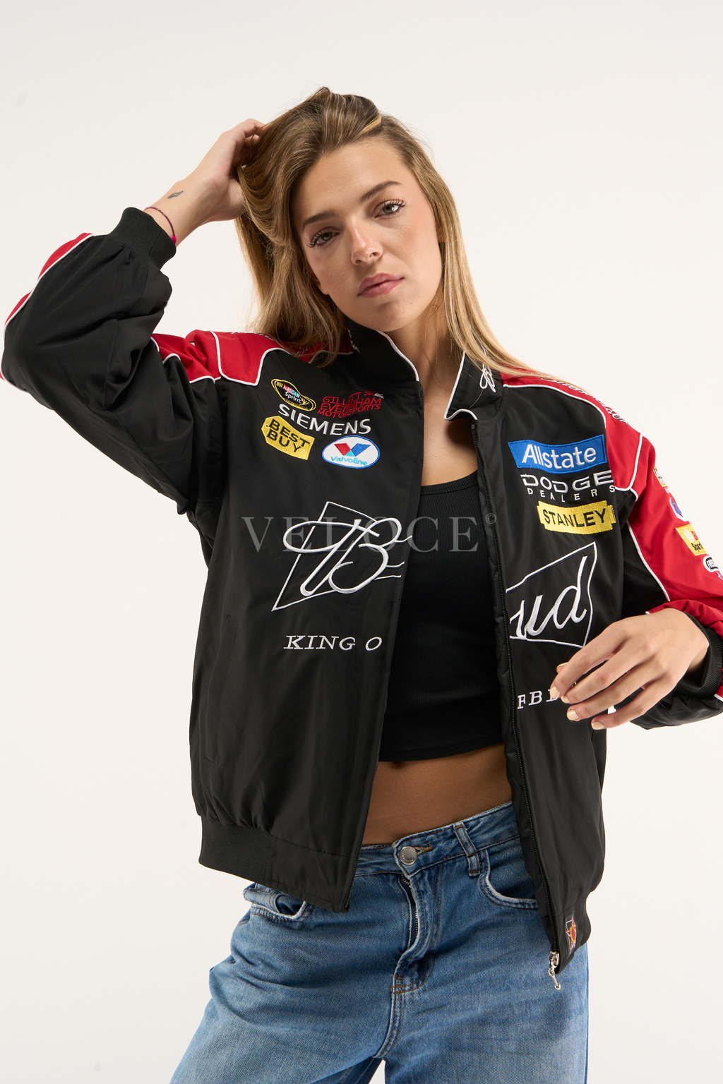 Heritage Racing Jacket Budweiser NASCAR Black Edition