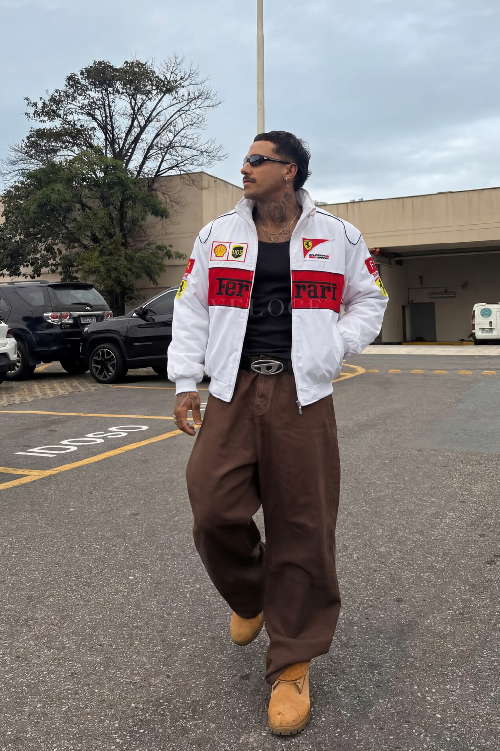 Heritage Racing Jacket Ferrari F1 White Edition