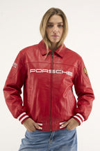 Heritage Leather Jacket Porsche 993 Turbo Red Edition