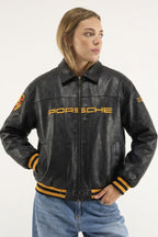 Heritage Leather Jacket Porsche 993 Turbo Black Edition