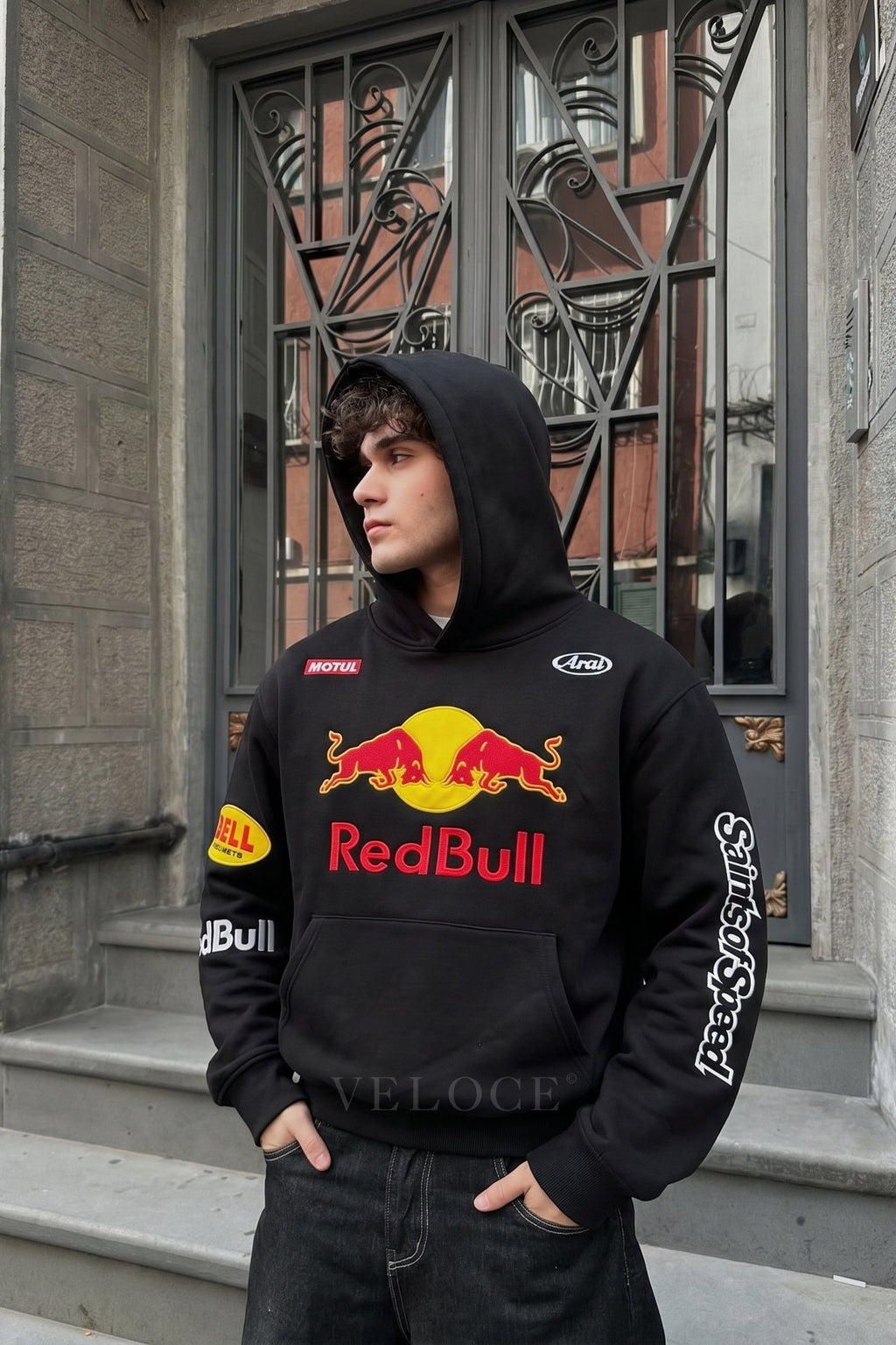 Heritage Cap Red Bull Racing Embroidered Hoodie