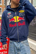 Heritage Cap Red Bull Racing Embroidered Zip Hoodie