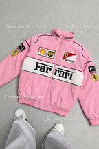 Heritage Racing Jacket Ferrari F1 Pink Edition