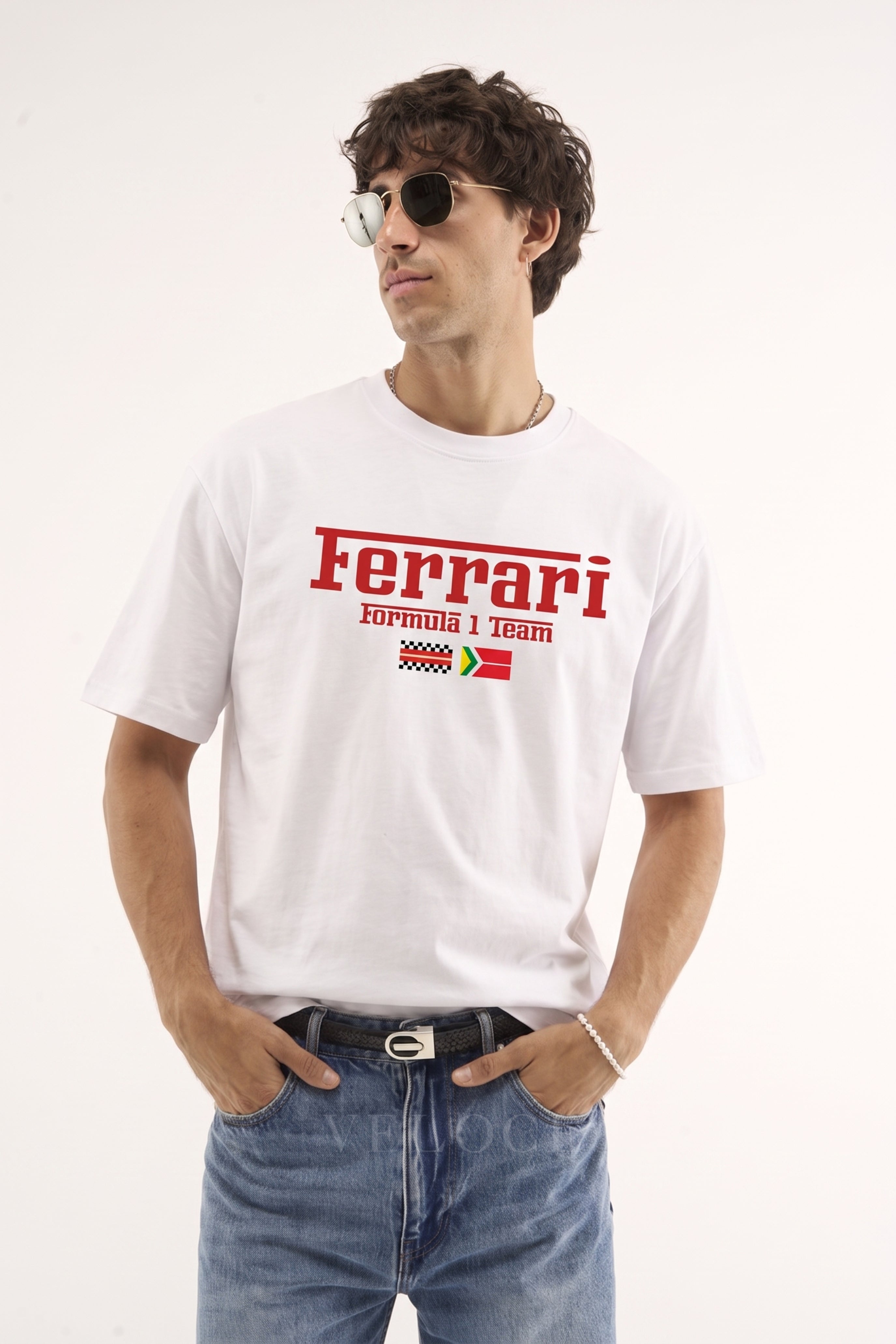 Heritage Racing T-Shirt Ferrari F1 Team White Edition