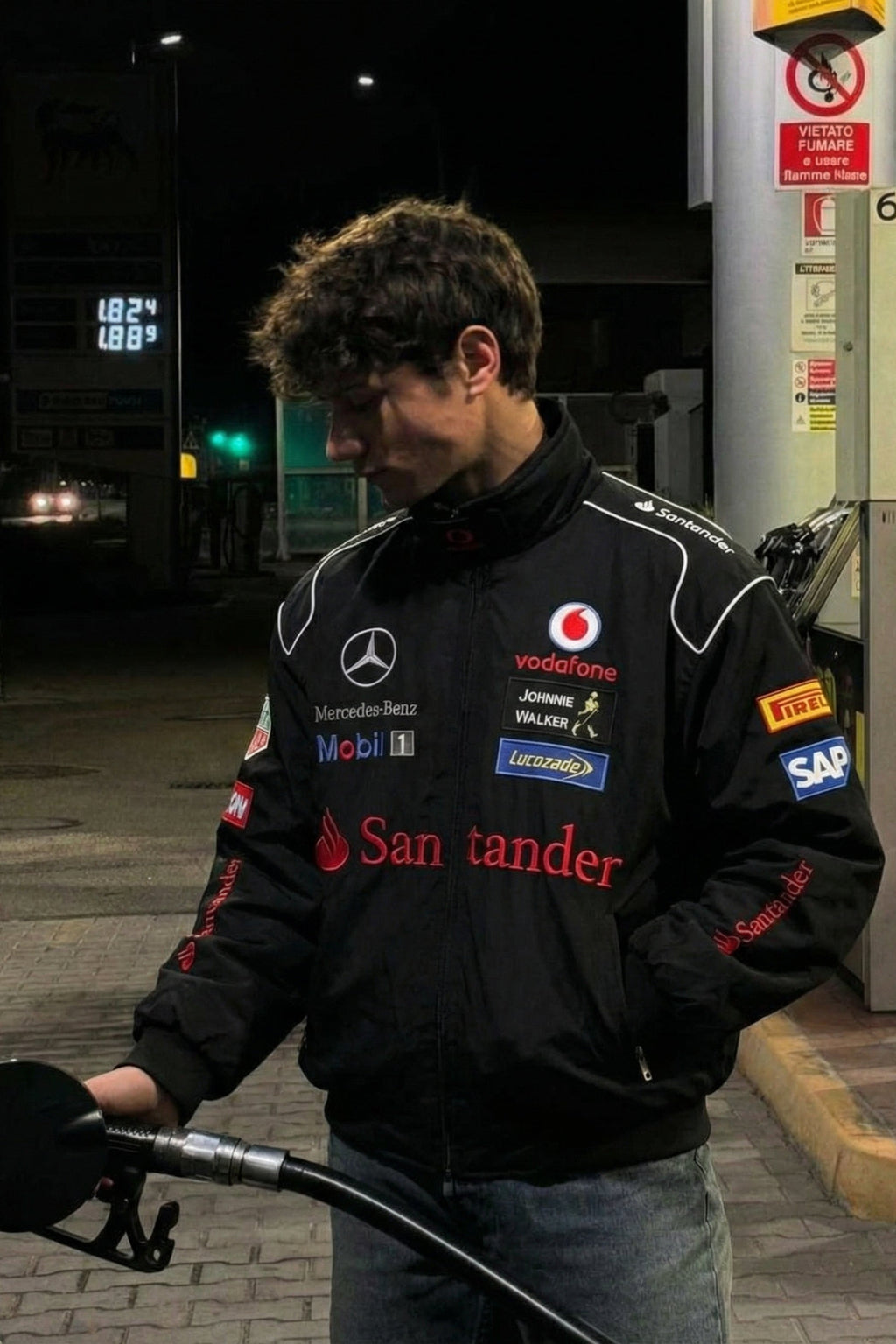 Heritage Leather Jacket Mercedes Benz Santander Vintage Jacket Black Edition