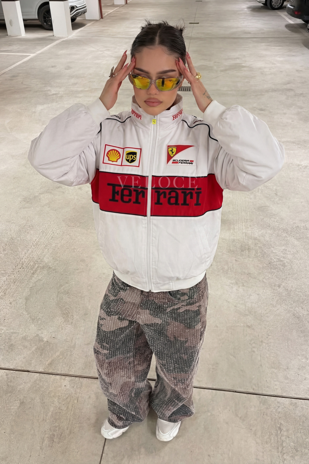 Heritage Racing Jacket Ferrari F1 White Edition