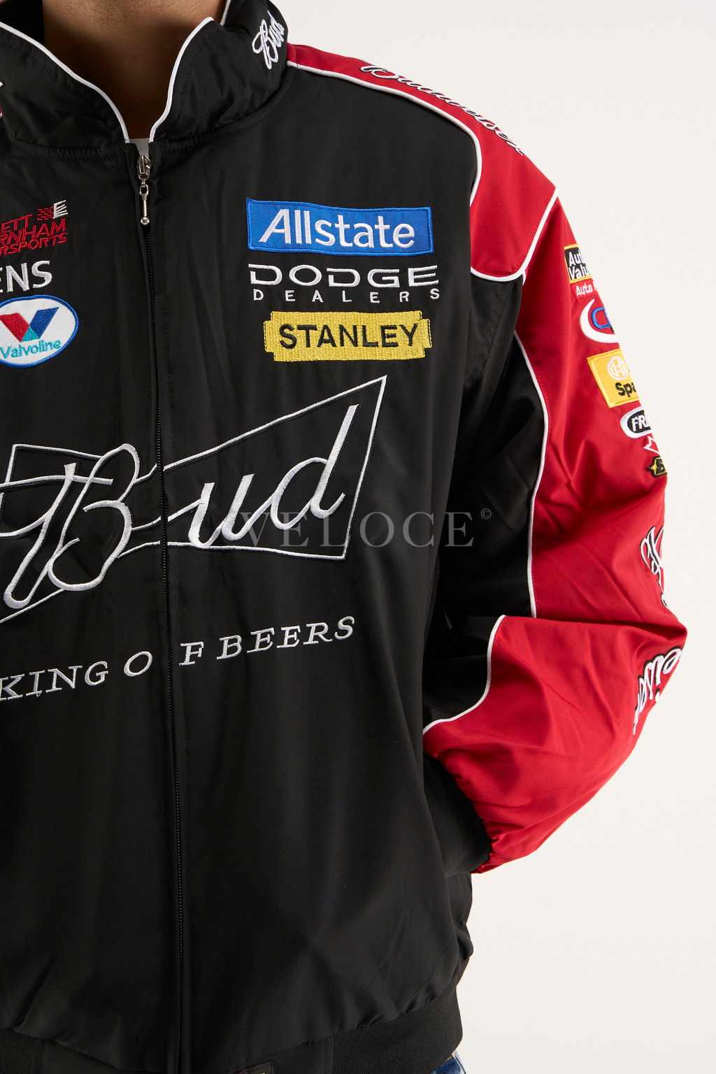 Heritage Racing Jacket Budweiser NASCAR Black Edition