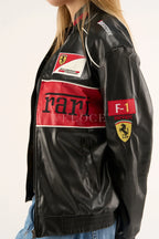Heritage Leather Jacket Ferrari F1 Red Edition