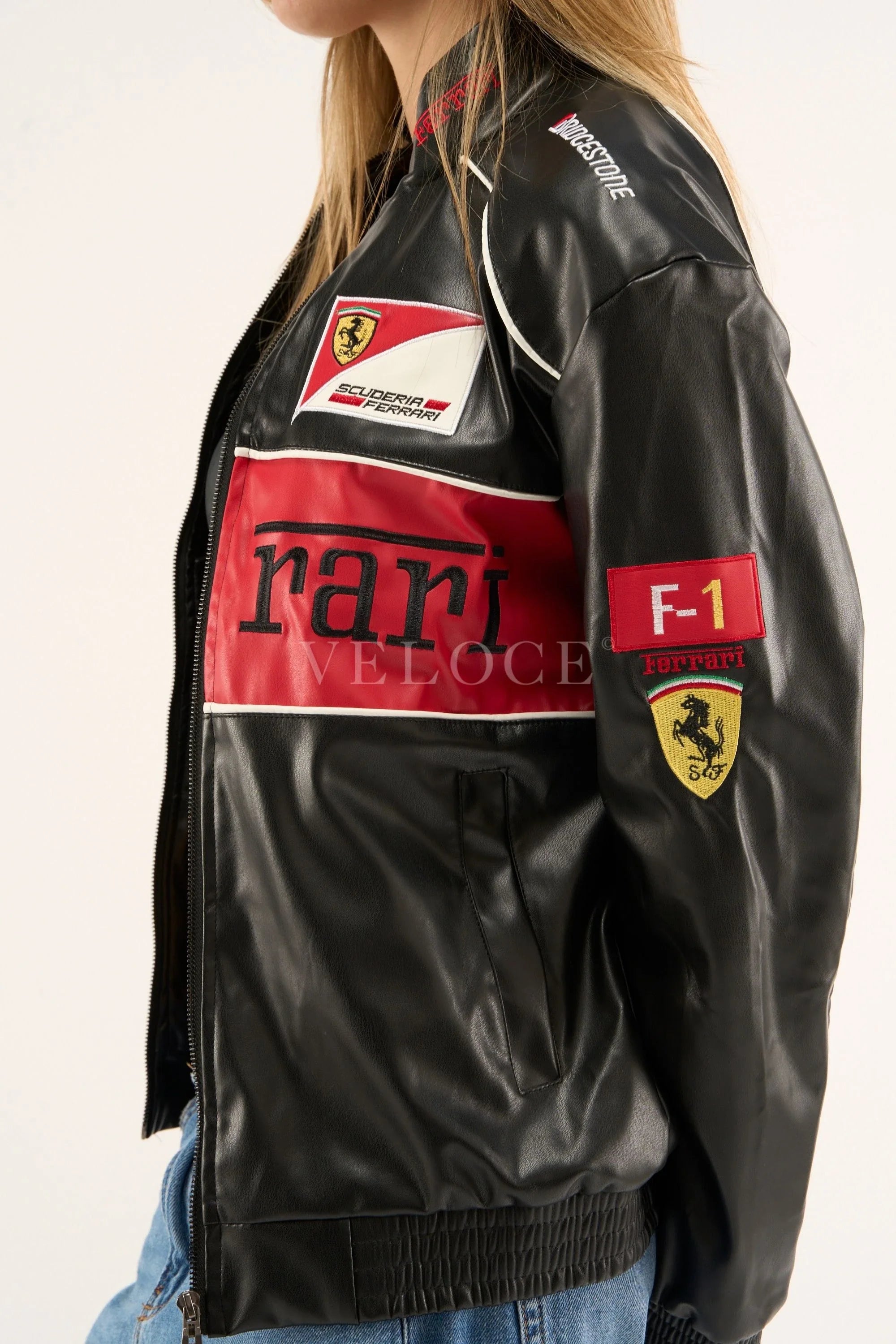 Heritage Leather Jacket Ferrari F1 Red Edition