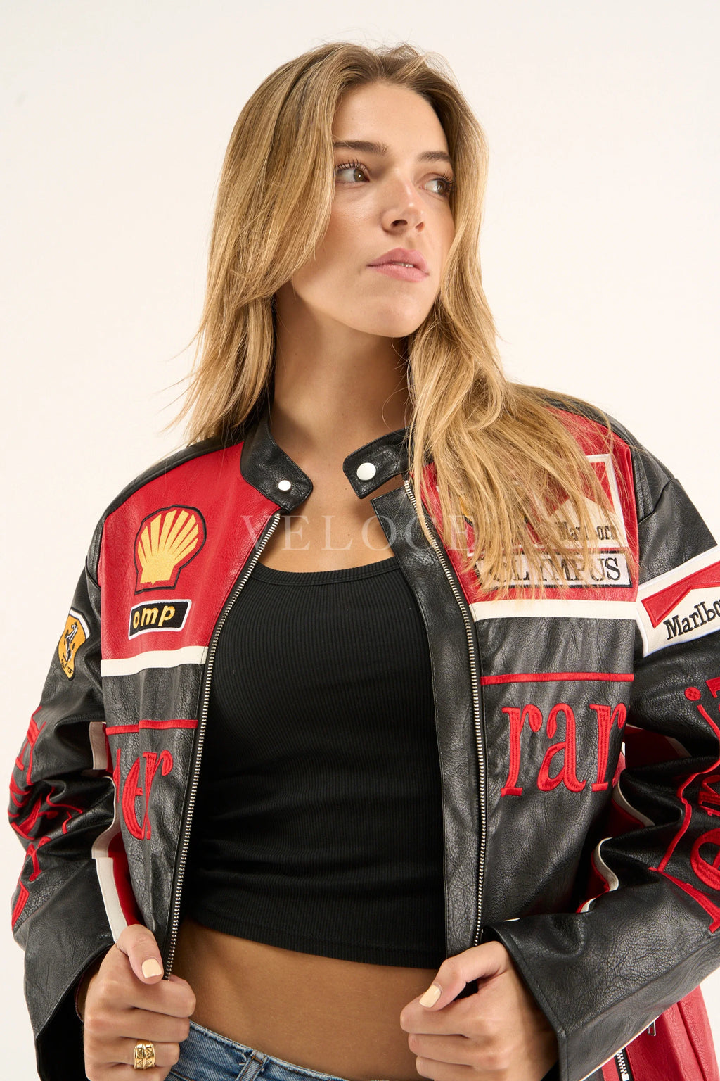 Heritage Leather Jacket Ferrari F1 Olympus Red Edition