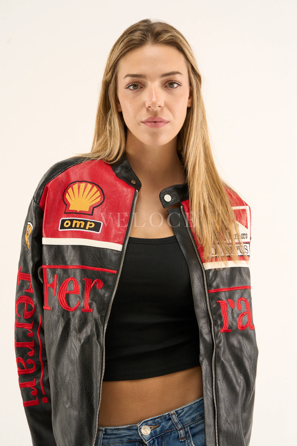 Heritage Leather Jacket Ferrari F1 Olympus Red Edition