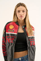 Heritage Leather Jacket Ferrari F1 Olympus Red Edition