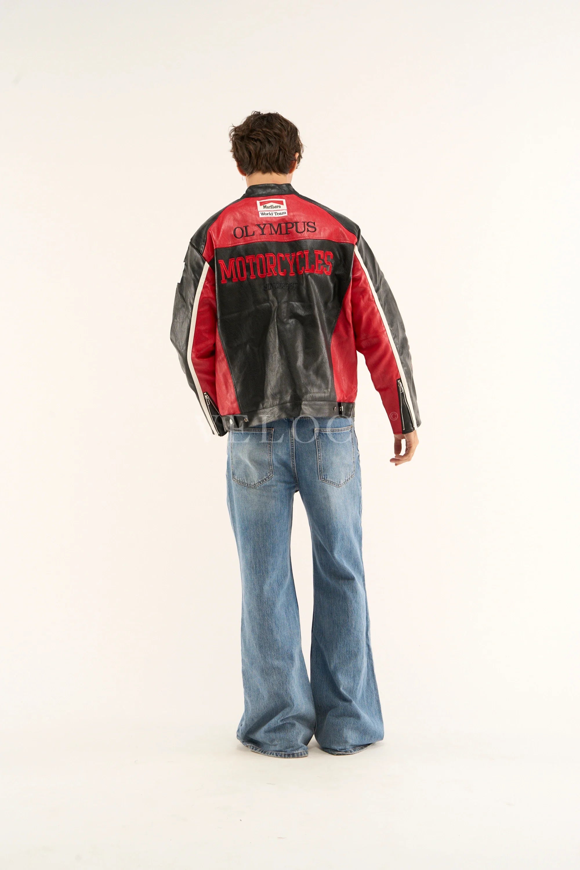 Heritage Leather Jacket Ferrari F1 Olympus Red Edition