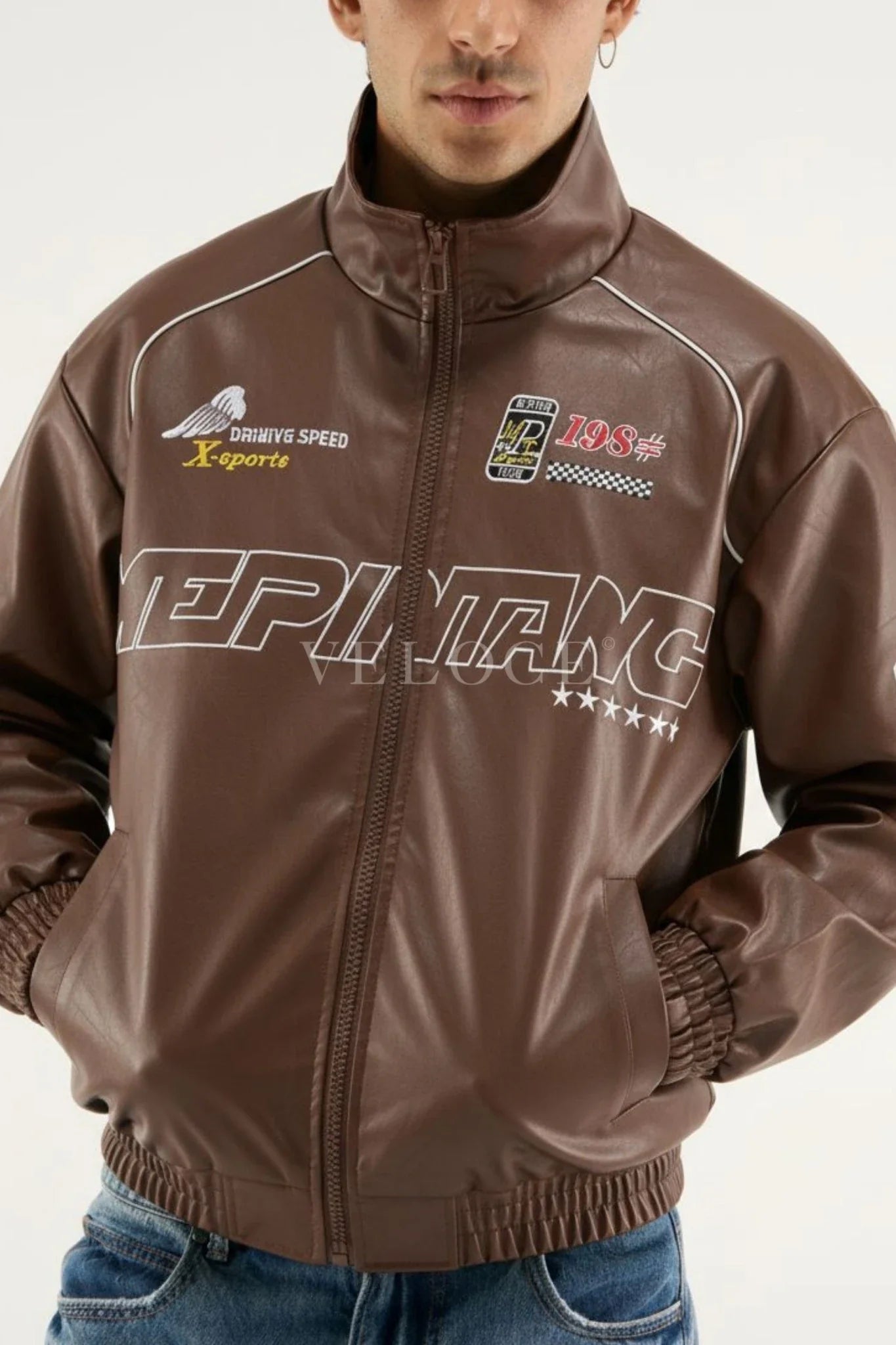 Heritage Racing Jacket LAP 85 Brown Racing Jacket