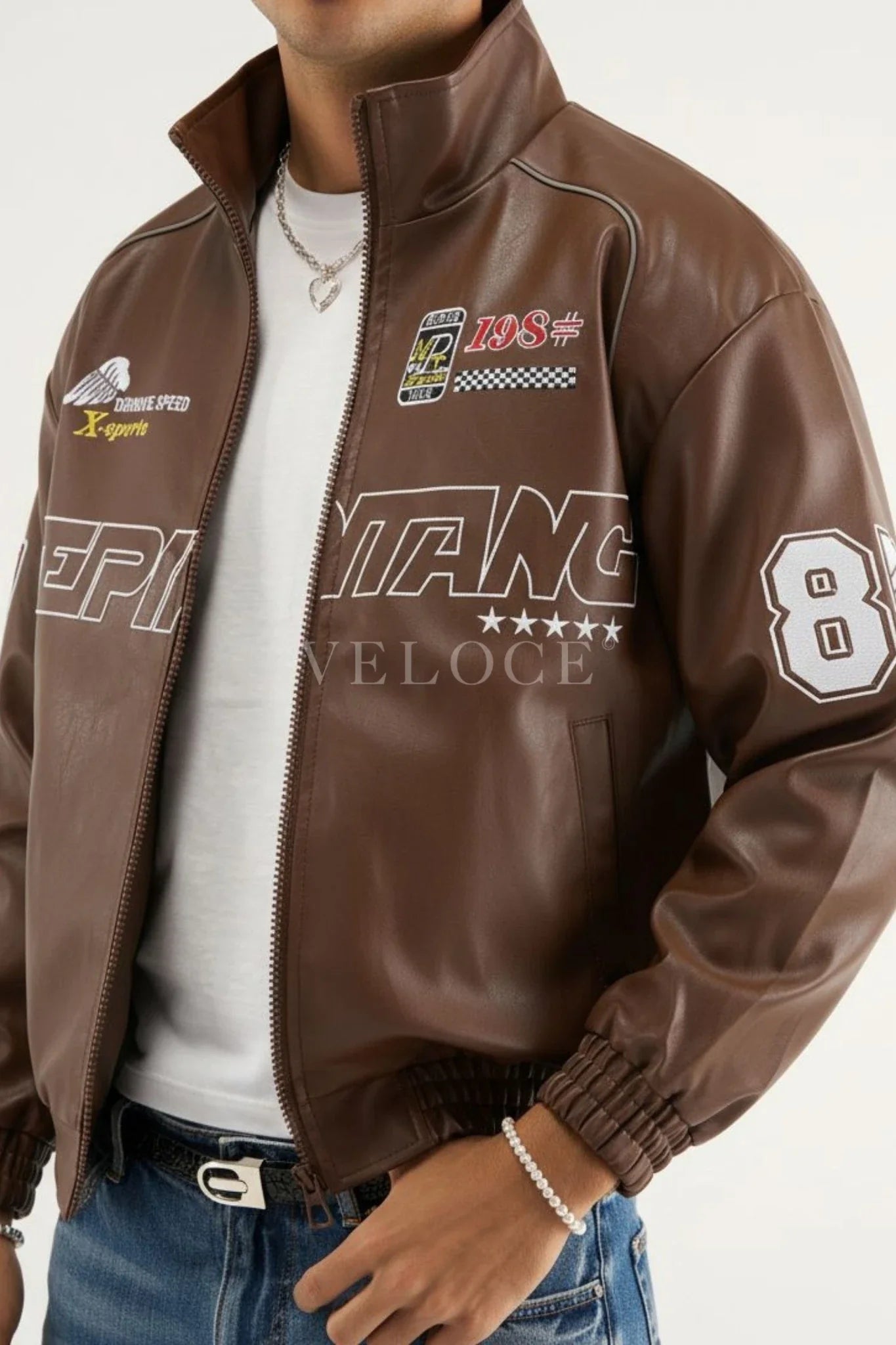 Heritage Racing Jacket LAP 85 Brown Racing Jacket