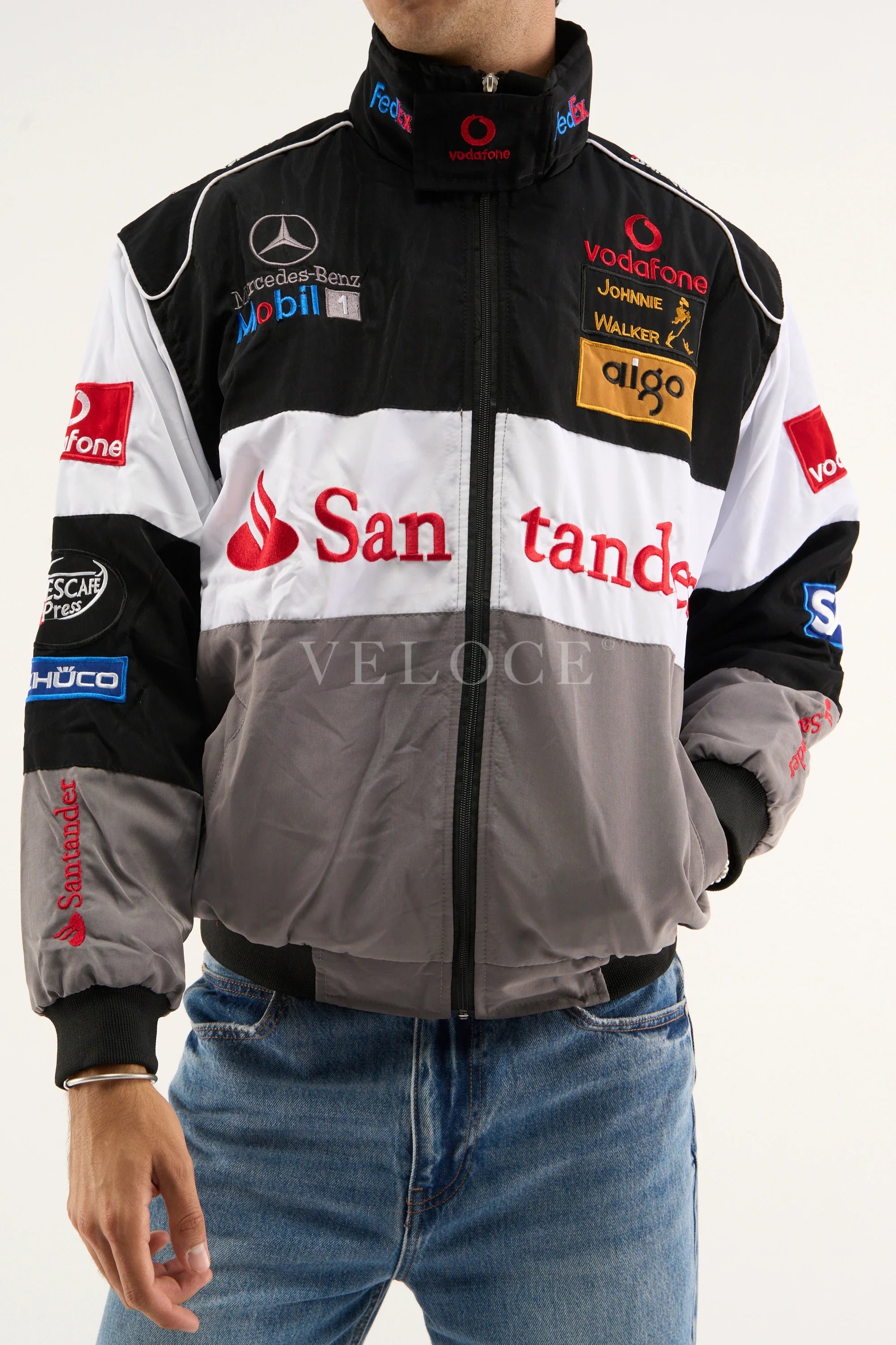 Heritage Leather Jacket McLaren F1 x Mercedes Benz Vintage Jacket