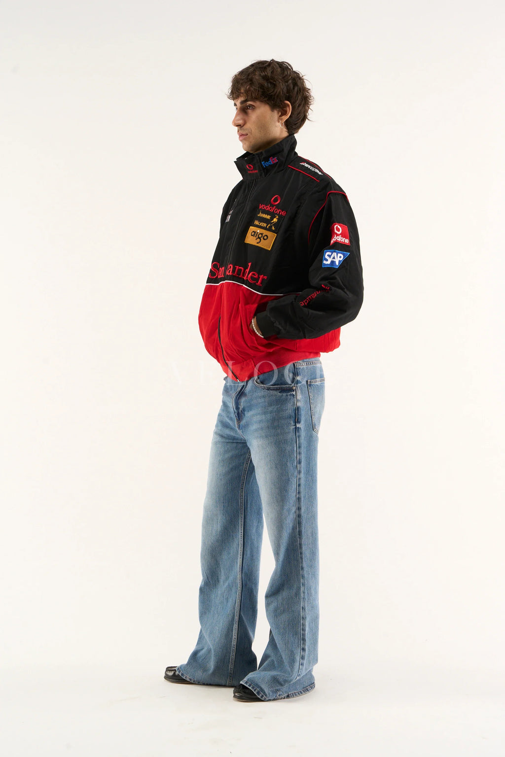 Heritage Leather Jacket McLaren x Mercedes Benz Vintage Jacket Red Edition