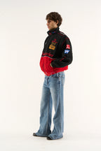 Heritage Leather Jacket McLaren x Mercedes Benz Vintage Jacket Red Edition