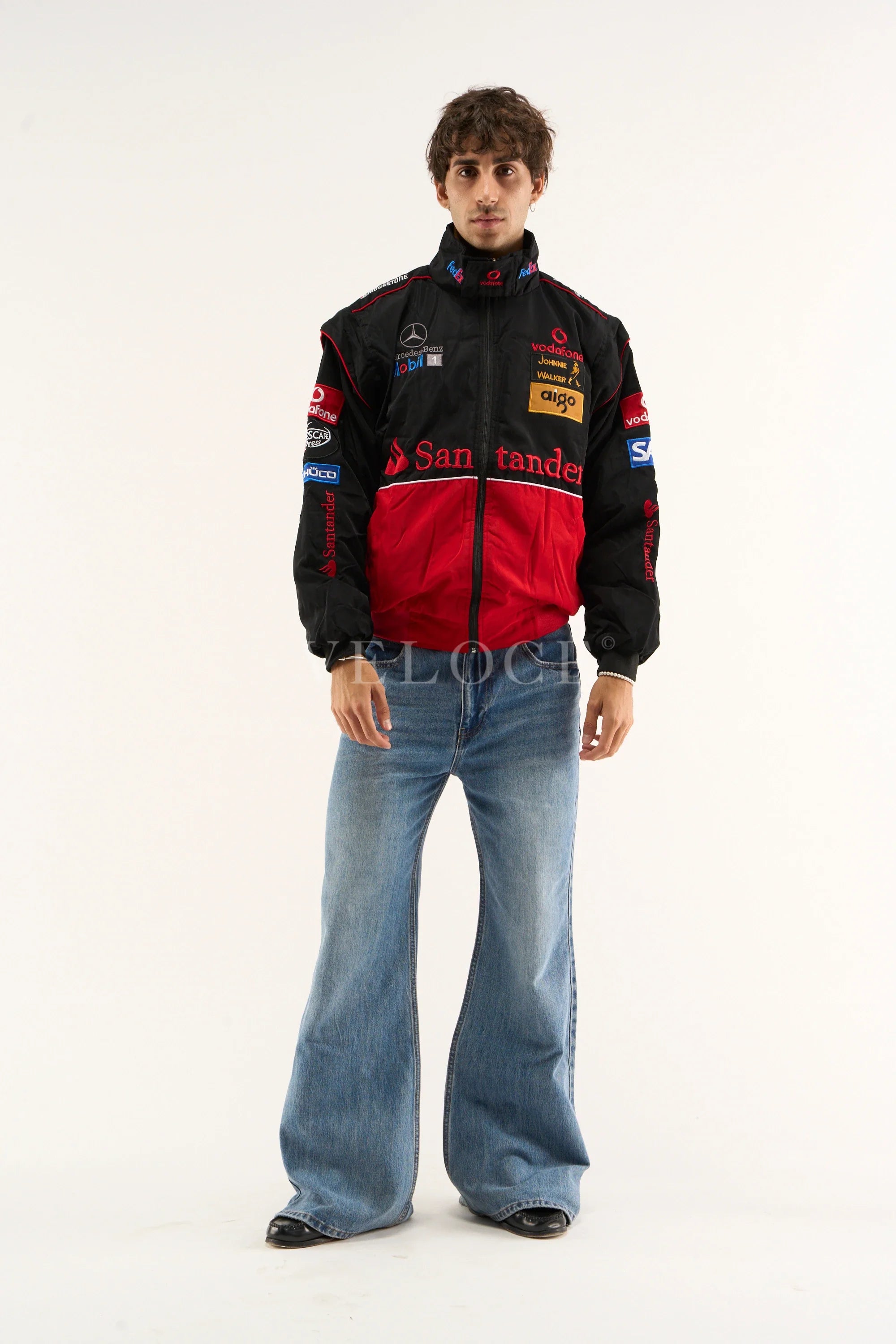Heritage Leather Jacket McLaren x Mercedes Benz Vintage Jacket Red Edition