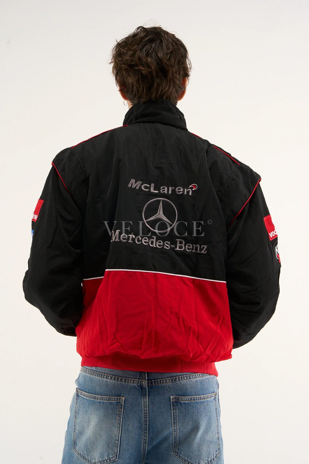 Heritage Leather Jacket McLaren x Mercedes Benz Vintage Jacket Red Edition