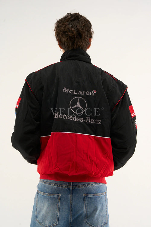 Heritage Leather Jacket McLaren x Mercedes Benz Vintage Jacket Red Edition