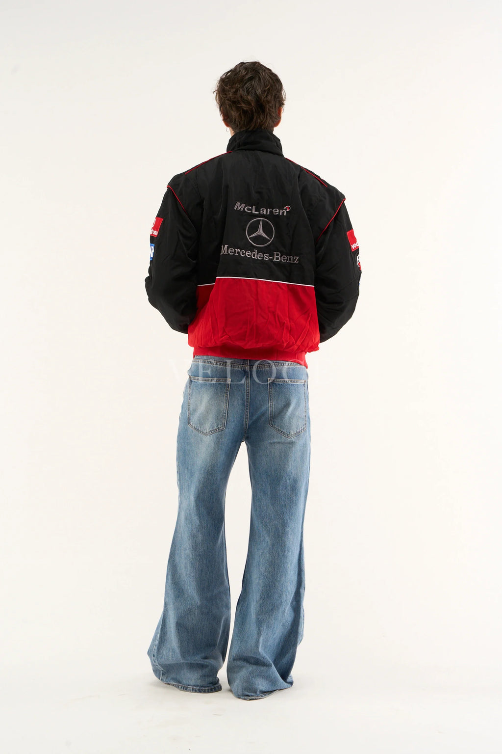 Heritage Leather Jacket McLaren x Mercedes Benz Vintage Jacket Red Edition