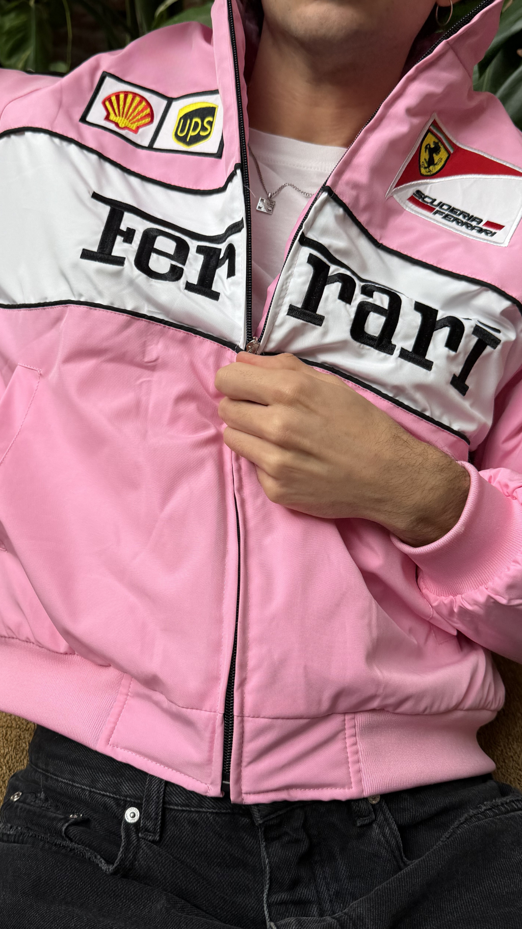 Heritage Racing Jacket Ferrari F1 Pink Edition