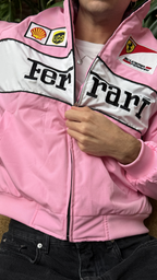 Heritage Racing Jacket Ferrari F1 Pink Edition