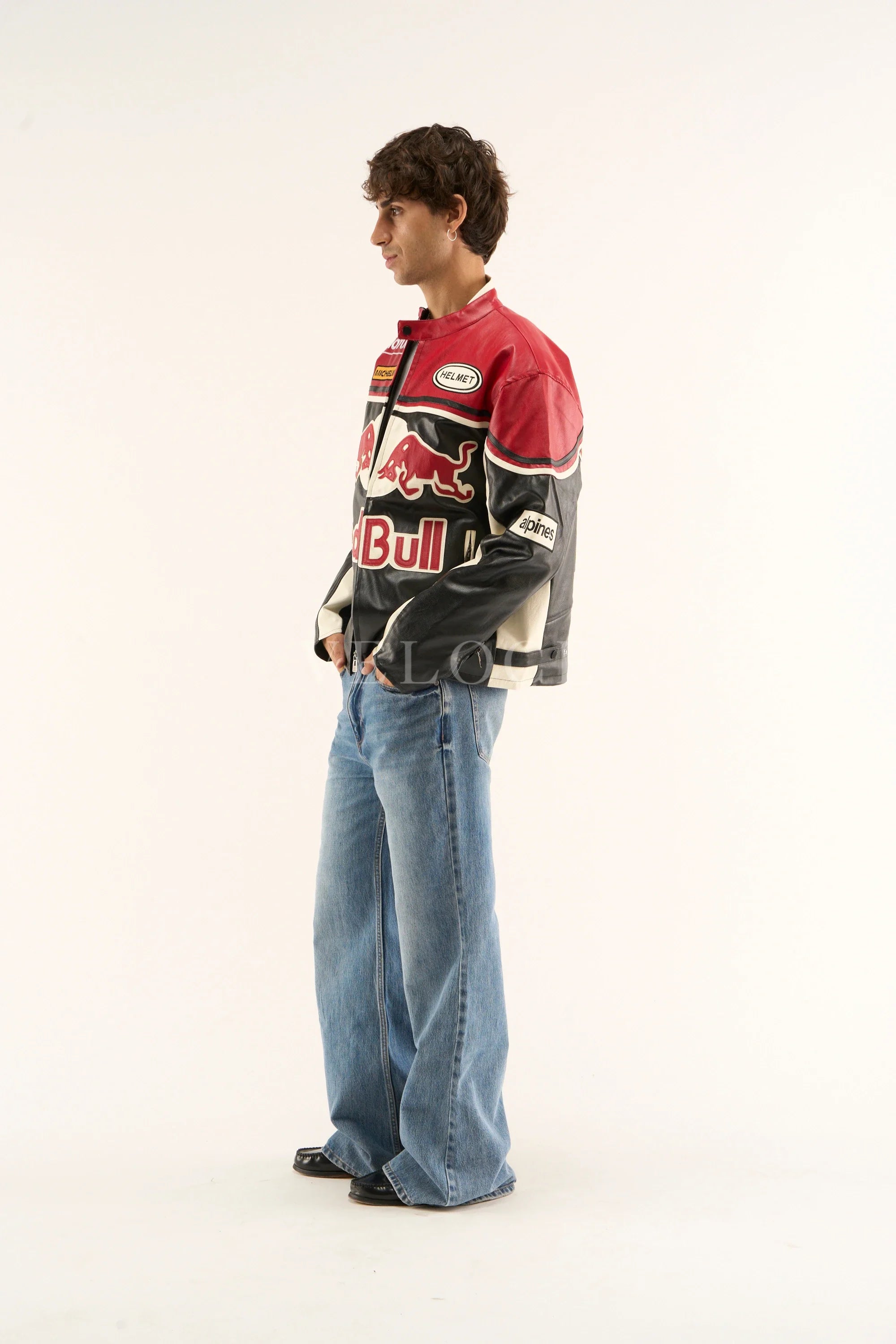 Heritage Racing Jacket Red Bull Leather Racing Jacket