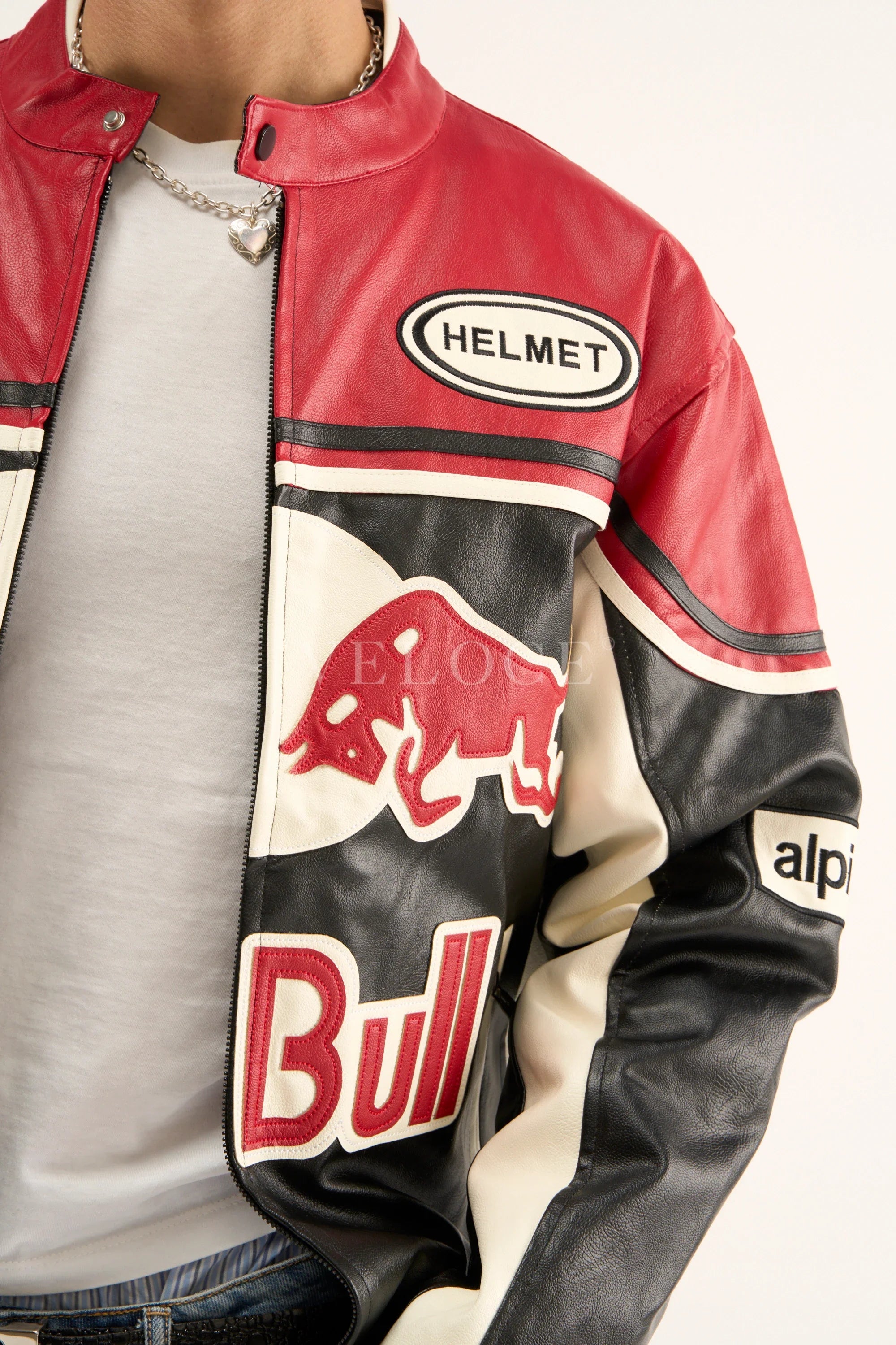 Heritage Racing Jacket Red Bull Leather Racing Jacket